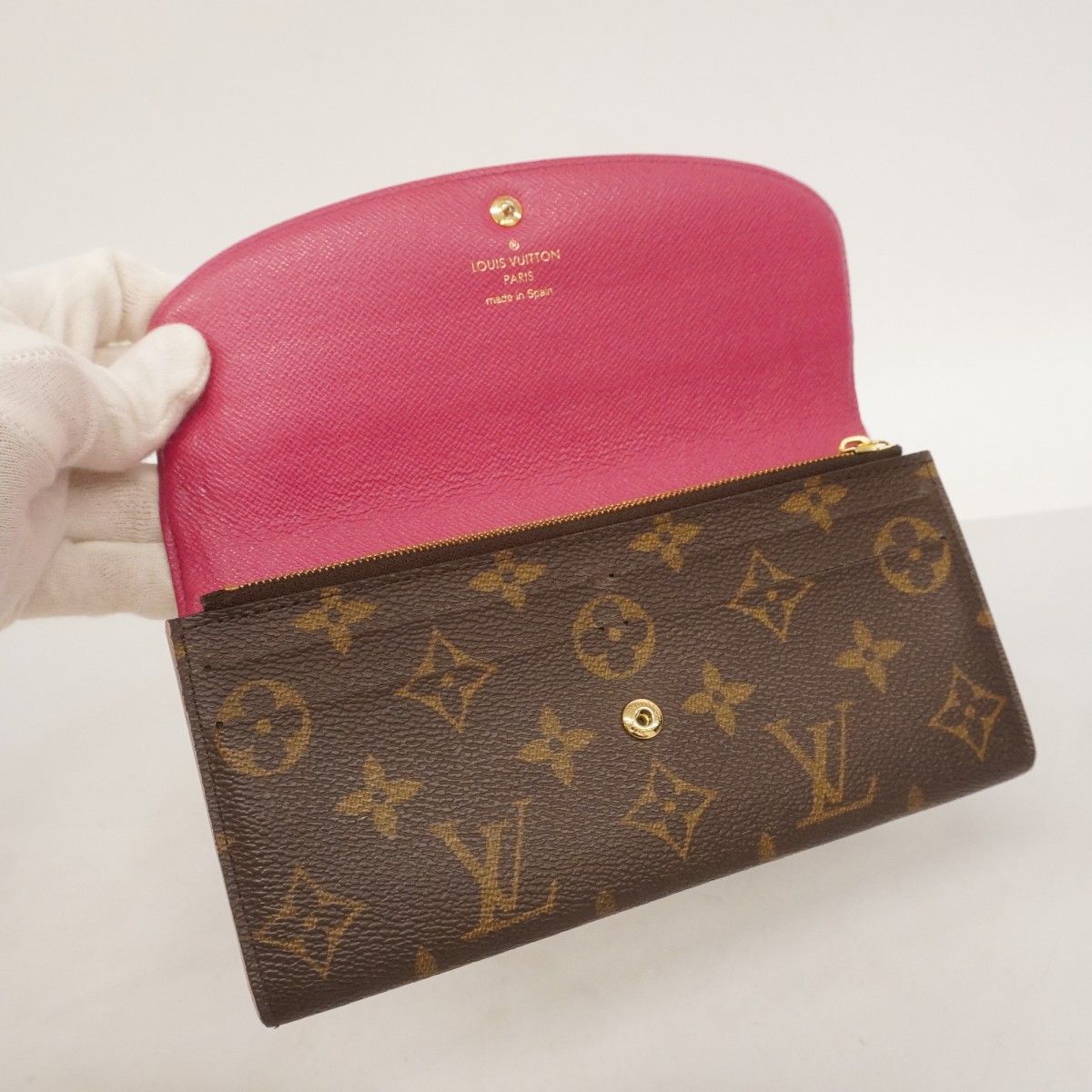 5pd5459】ルイヴィトン 長財布 モノグラム ポルトフォイユ エミリー