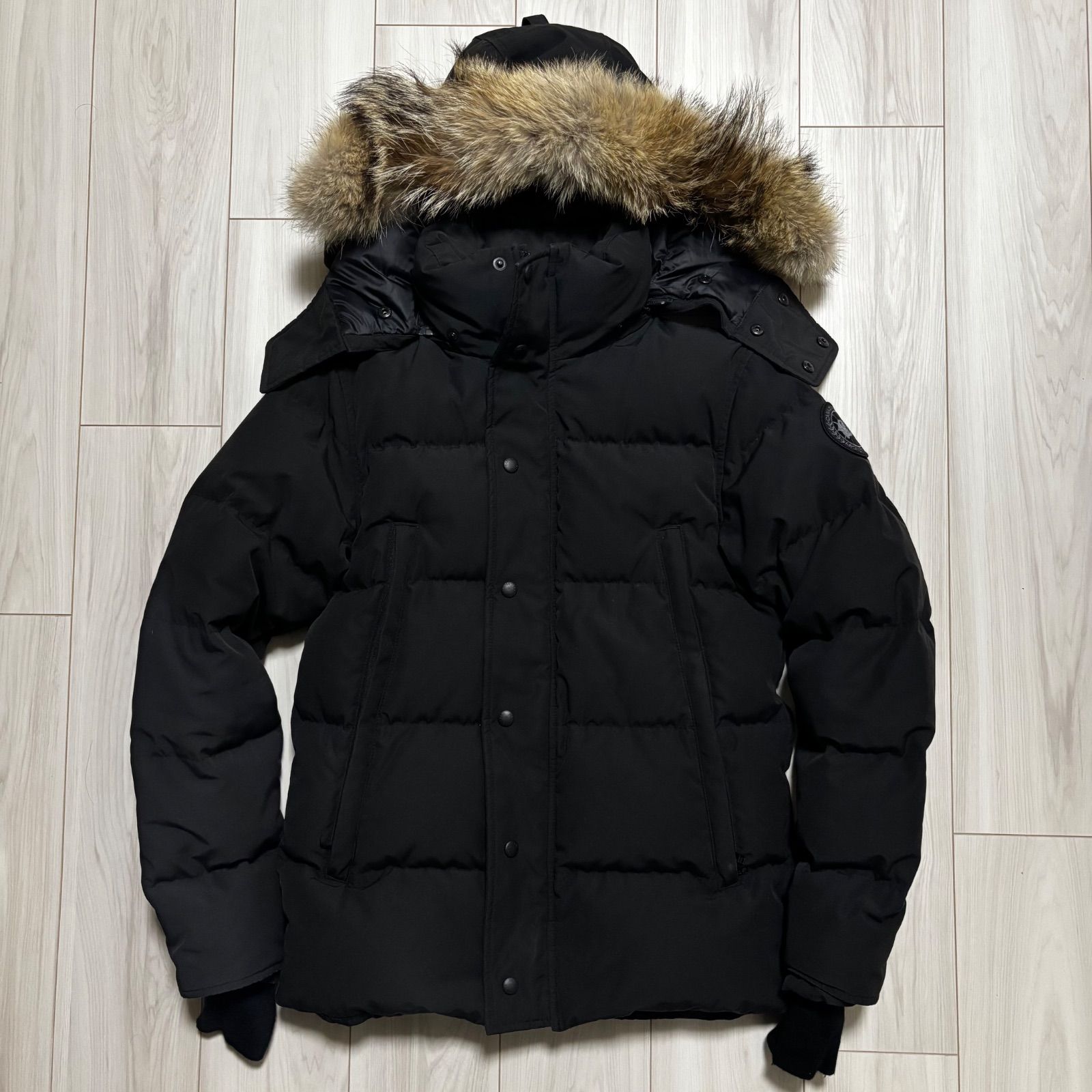 カナダグース ブラックレーベル ウィンダムパーカー メンズXS 黒