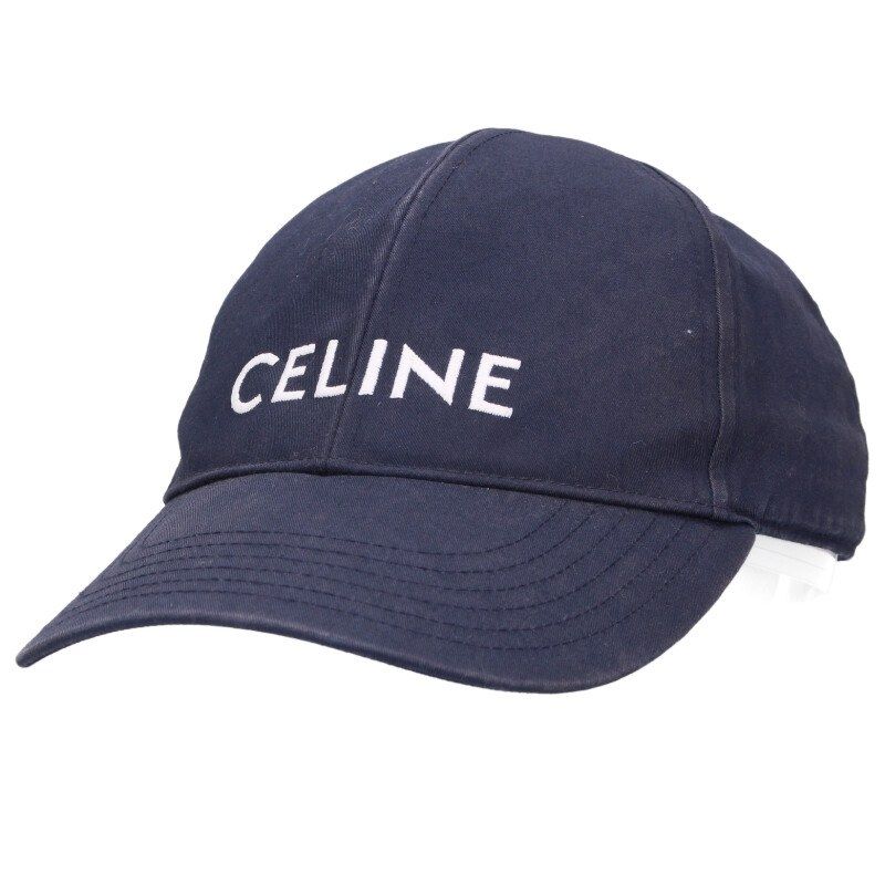 セリーヌ 2AUA1969P ロゴ刺繍ベースボールキャップ メンズ S ※12/28～1