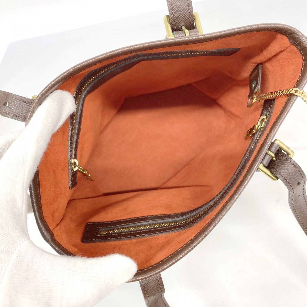 5pd5518-k】ルイヴィトン トートバッグ ダミエ マレ N42240 エベヌ