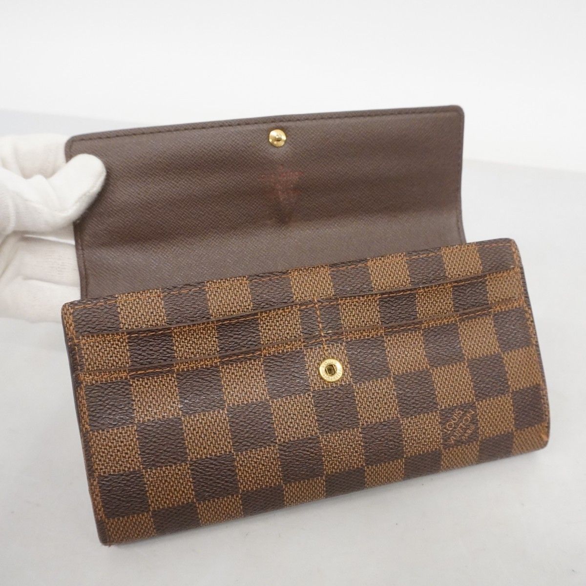 美品 ルイヴィトン ダミエ 長財布 ポルトフォイユ サラ N61734 箱付 楽天市場】【中古】 ルイヴィトン 二つ折り長財布 ダミエ