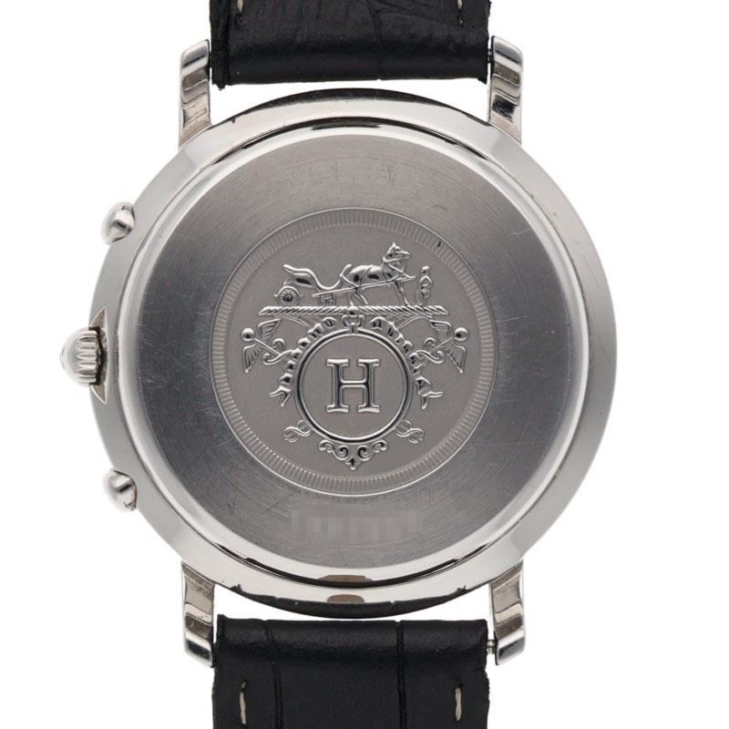 エルメス CL1.910 クリッパー クロノグラフ SSホワイト文字盤クォーツ