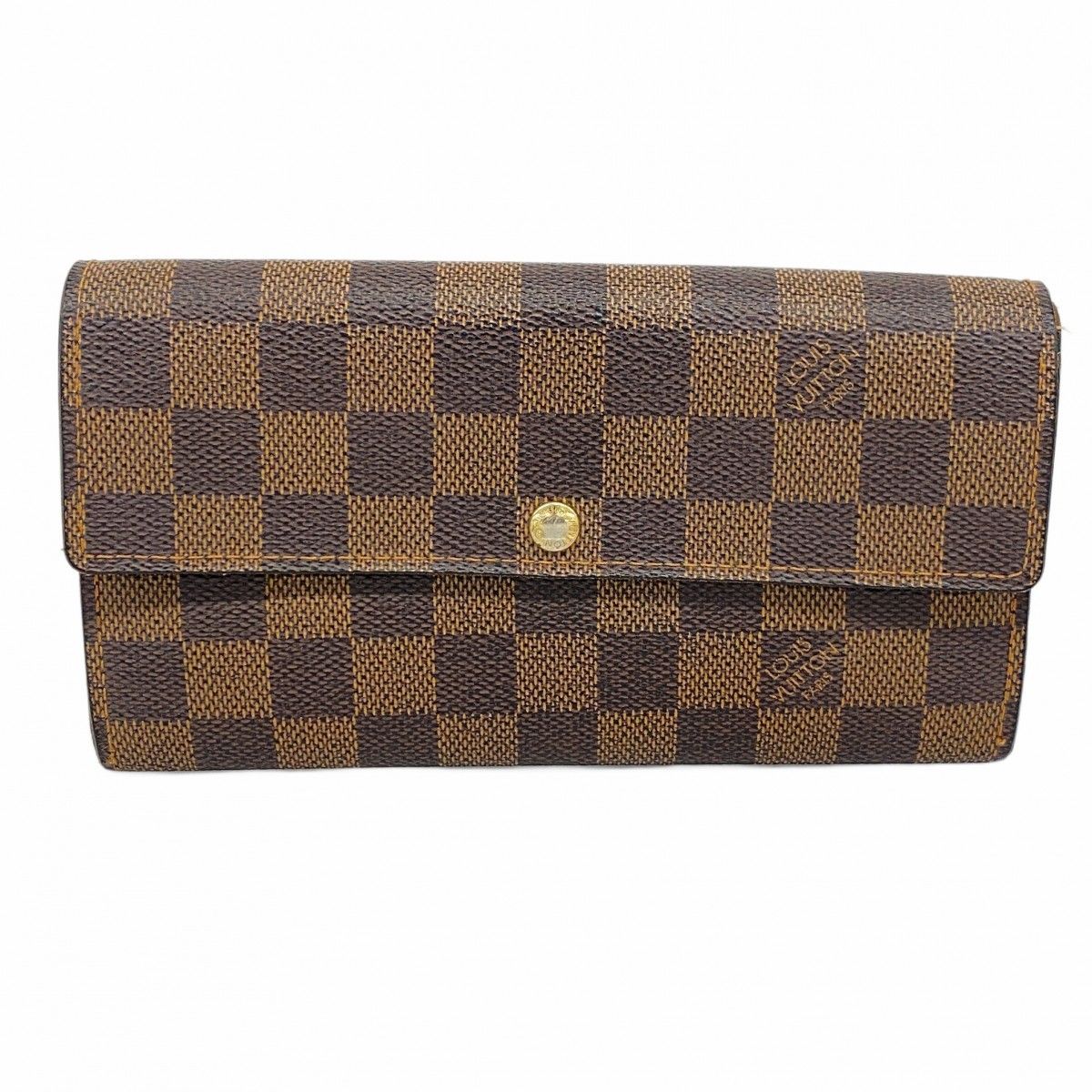5pd5607-k】ルイヴィトン 長財布 ダミエ ポルトフォイユサラ N61734