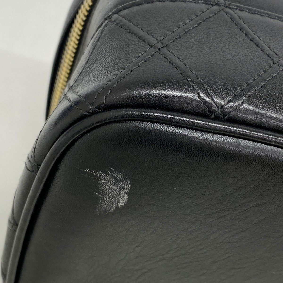 5pd5800-k】シャネル バニティバッグ ビコローレ レザー ブラック