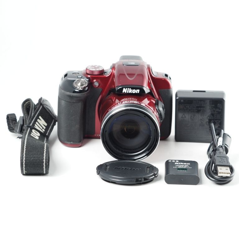 Nikon COOLPIX P600 光学60倍 1600万画素 レッド P600RD ニコン