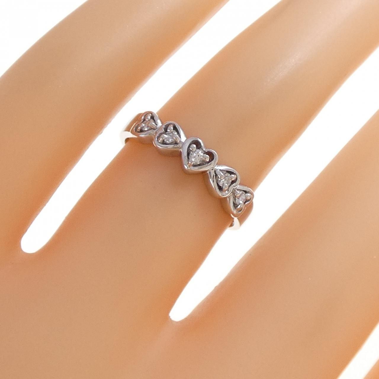 PT900 ハート ダイヤモンド リング 0.08CT 【公式通販】