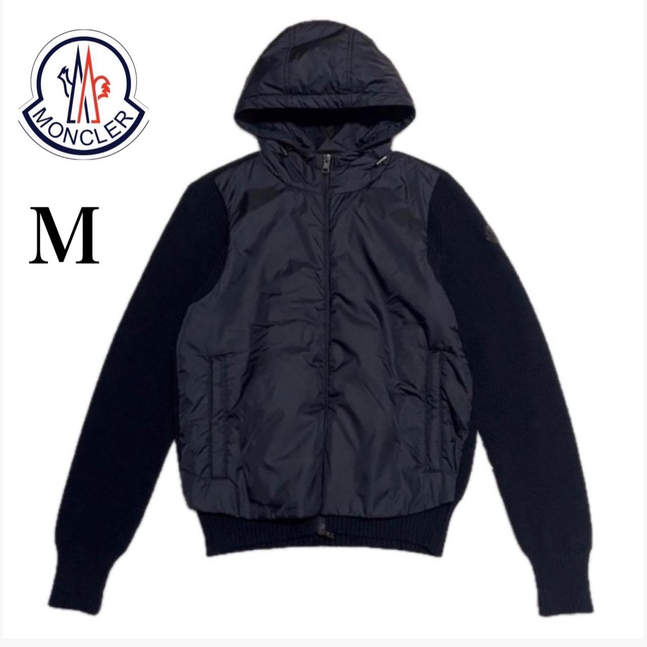 QR確認済み】 モンクレール MAGLIONE ニット切替 ダウンジャケット