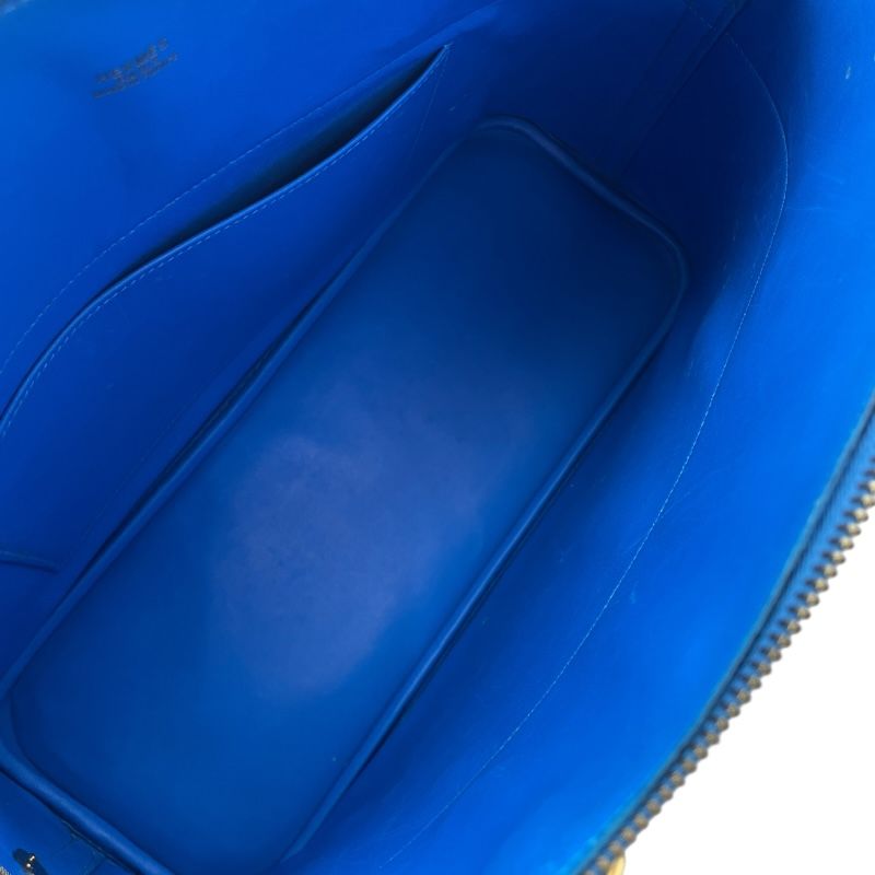 エルメス HERMES ボリード35 □D刻 ブルーフランス GD金具 クシュベル レディース ショルダーバッグ エルメス HERMES ボリード35 □D刻 ブルーフランス GD金具 クシュベル