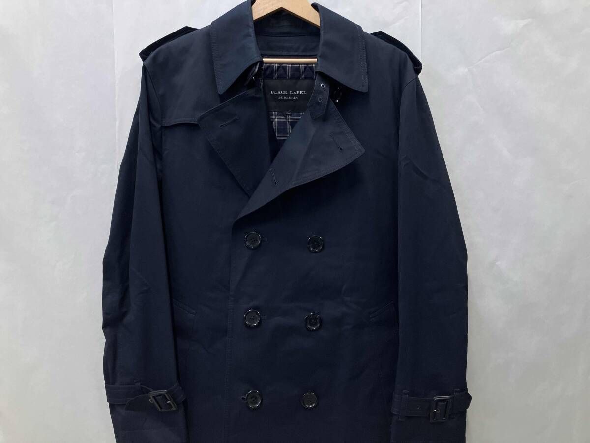 BURBERRY BLACK LABEL トレンチコート D1A44-804-29 ネイビー LLサイズ