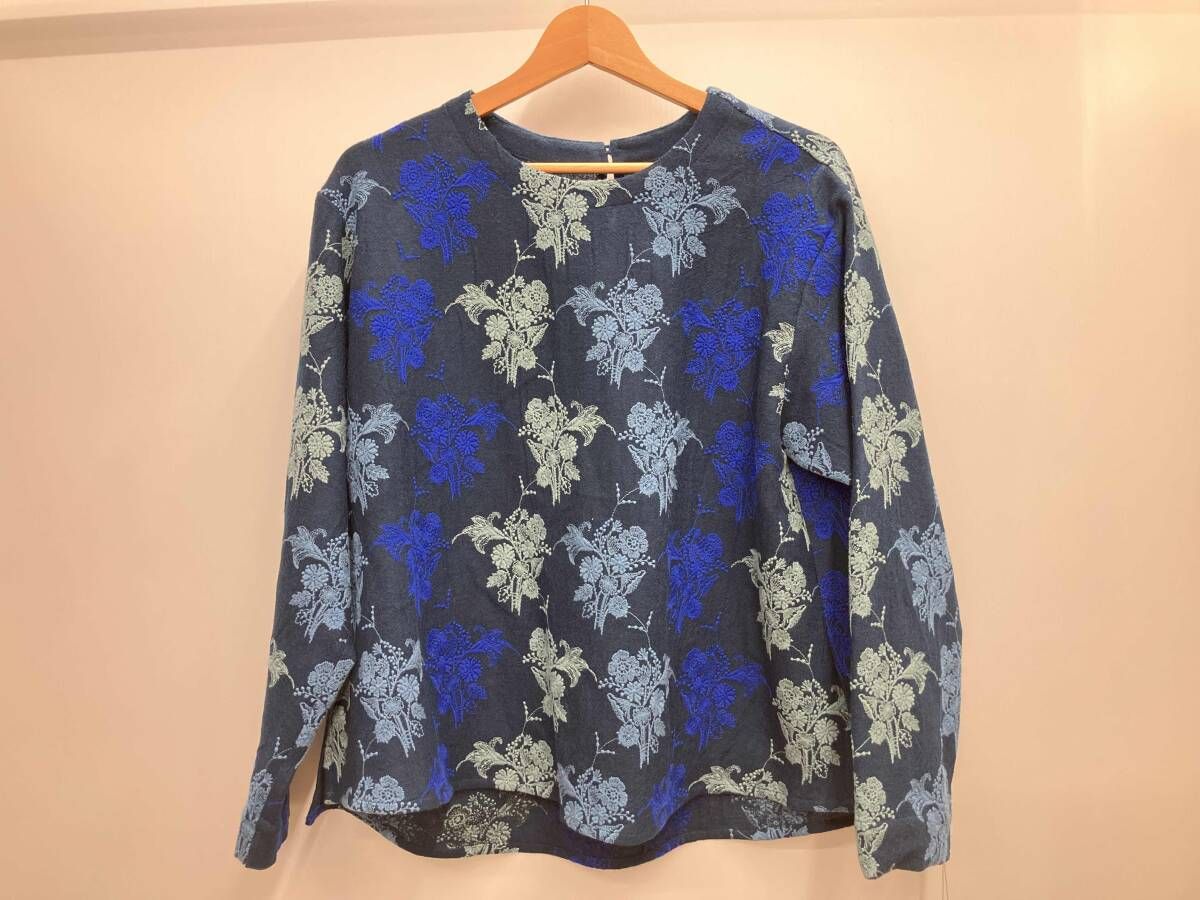 コットンハウスアヤ　カットソー Cotton House Aya コットンハウスアヤ 長袖カットソー ブルー