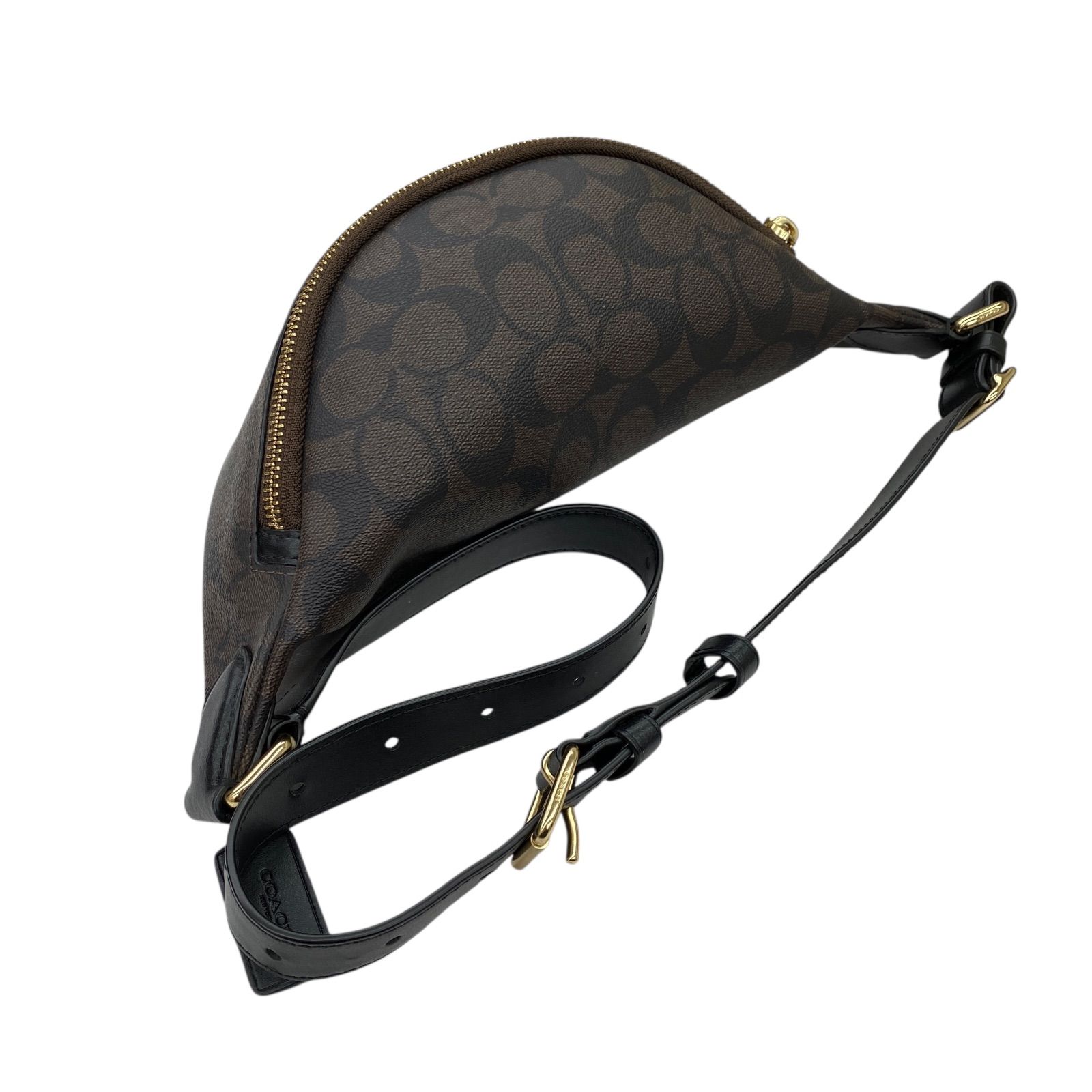 COACH ブラウン モノグラム ボディバッグ COACH（コーチ）の「ゴッサム