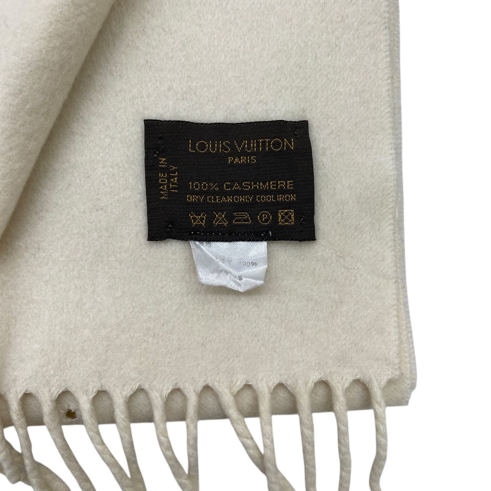 ☆EM1291 LOUIS VUITTON ルイヴィトン 白 カシミヤ ストール マフラー
