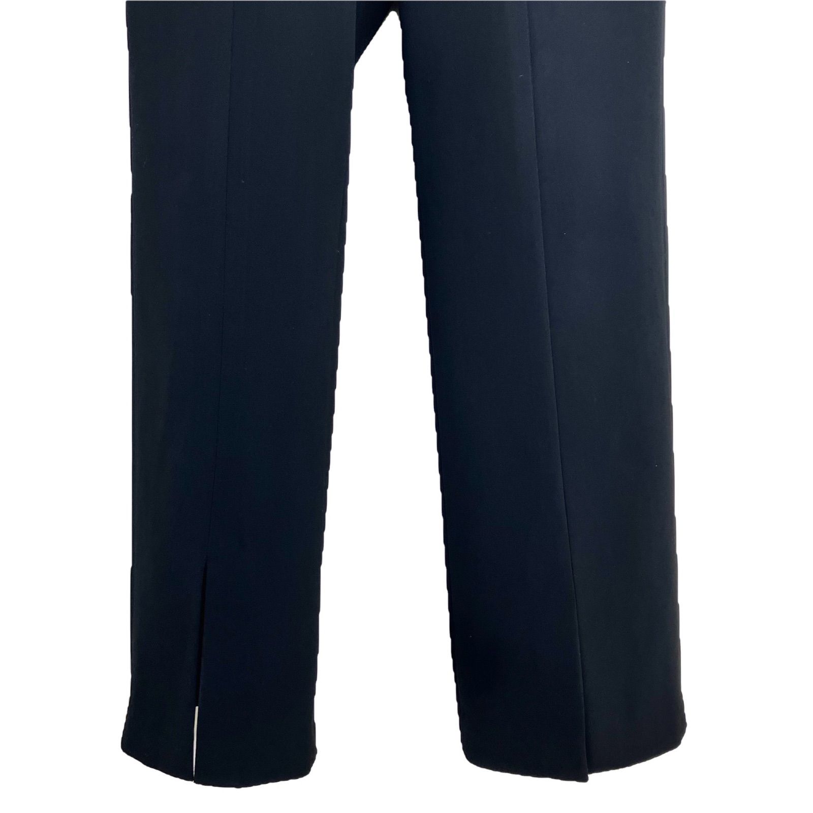 Whim Gazette フロントスリットパンツ 36 ブラック／黒 ウィムガゼット