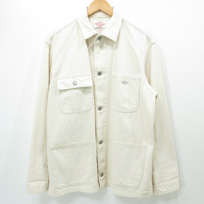 DANTON アイボリー カバーオール 42 三重本店】 中古 Danton | ダントン カバーオール '21 フロントロゴ