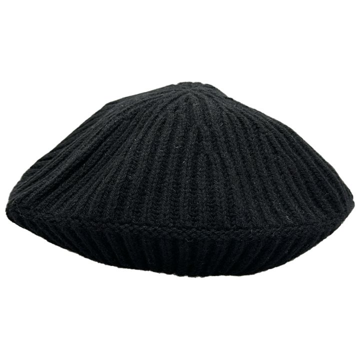 GANNI (ガニー) ★★ ③ UW47-A4430 Structured Rib Beret レディース ブラック FREE