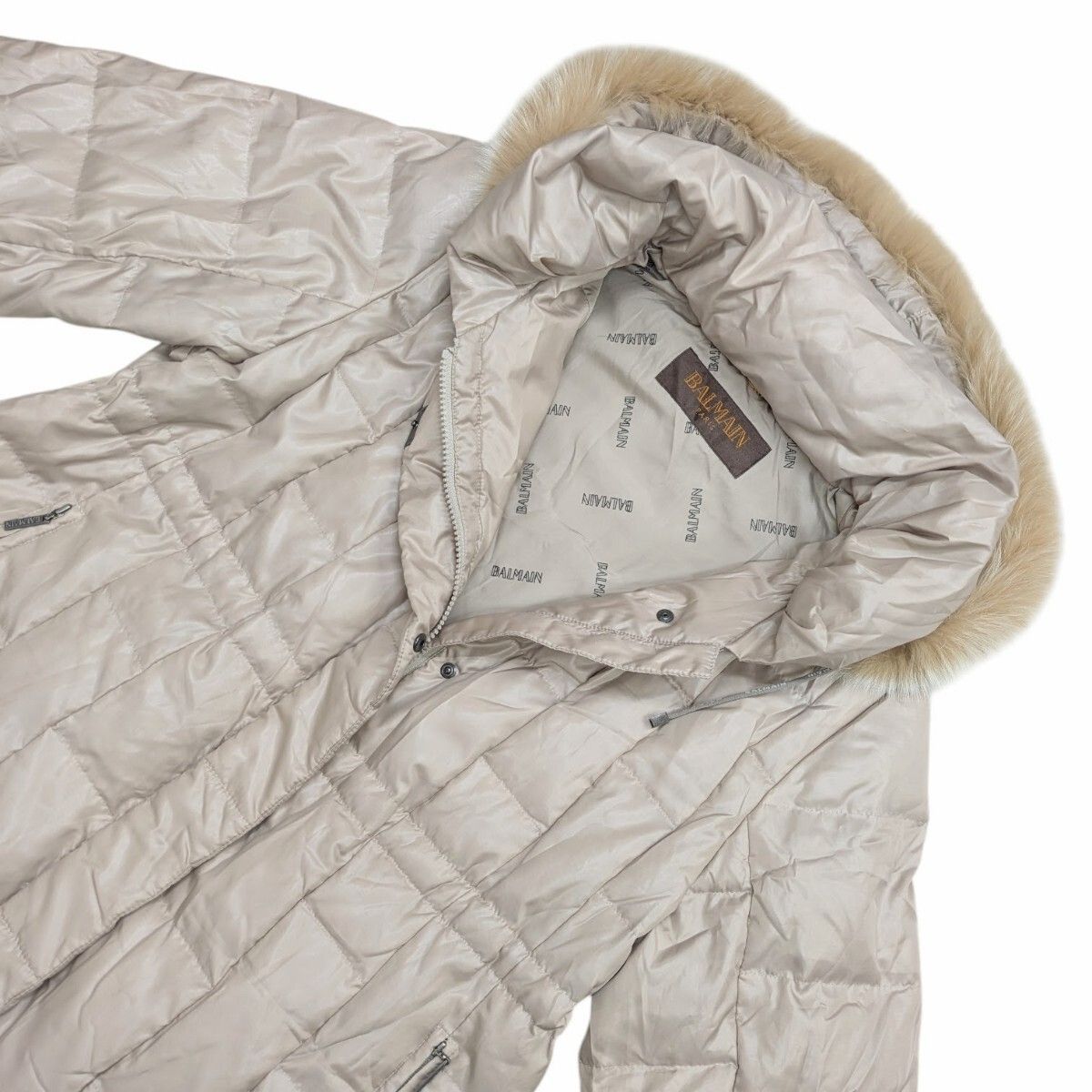 22 BALMAIN PARIS バルマン ダウンコート ロングダウンジャケット