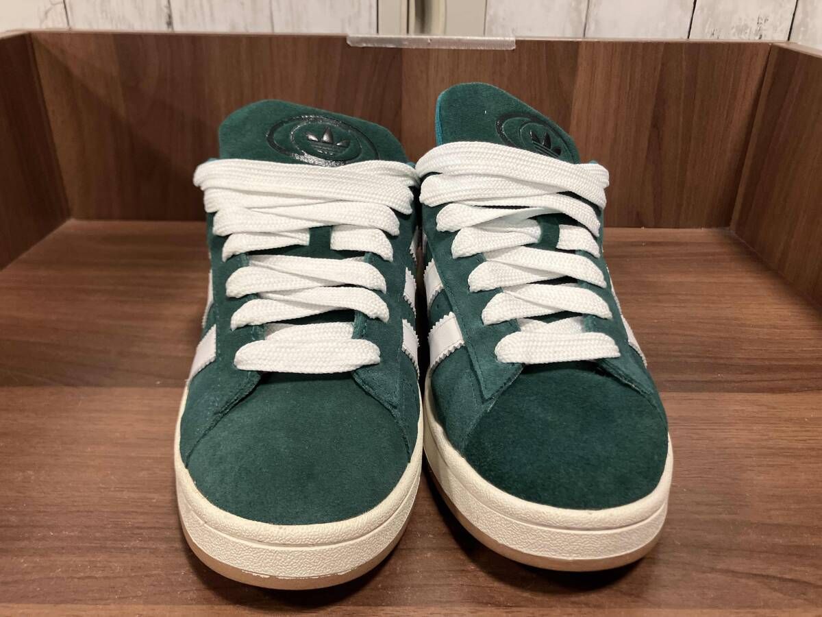 adidas グリーン アディダス スニーカー グリーン スエード CAMPUS 