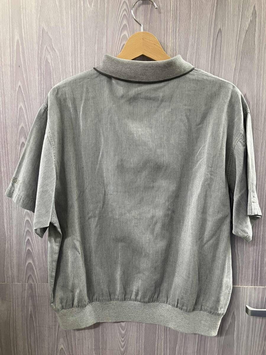 ポロシャツ DESCENTE /デサント NCB-7432 OOSC100-92-9N古着／NCAA 半袖ポロシャツ グレー Lサイズ