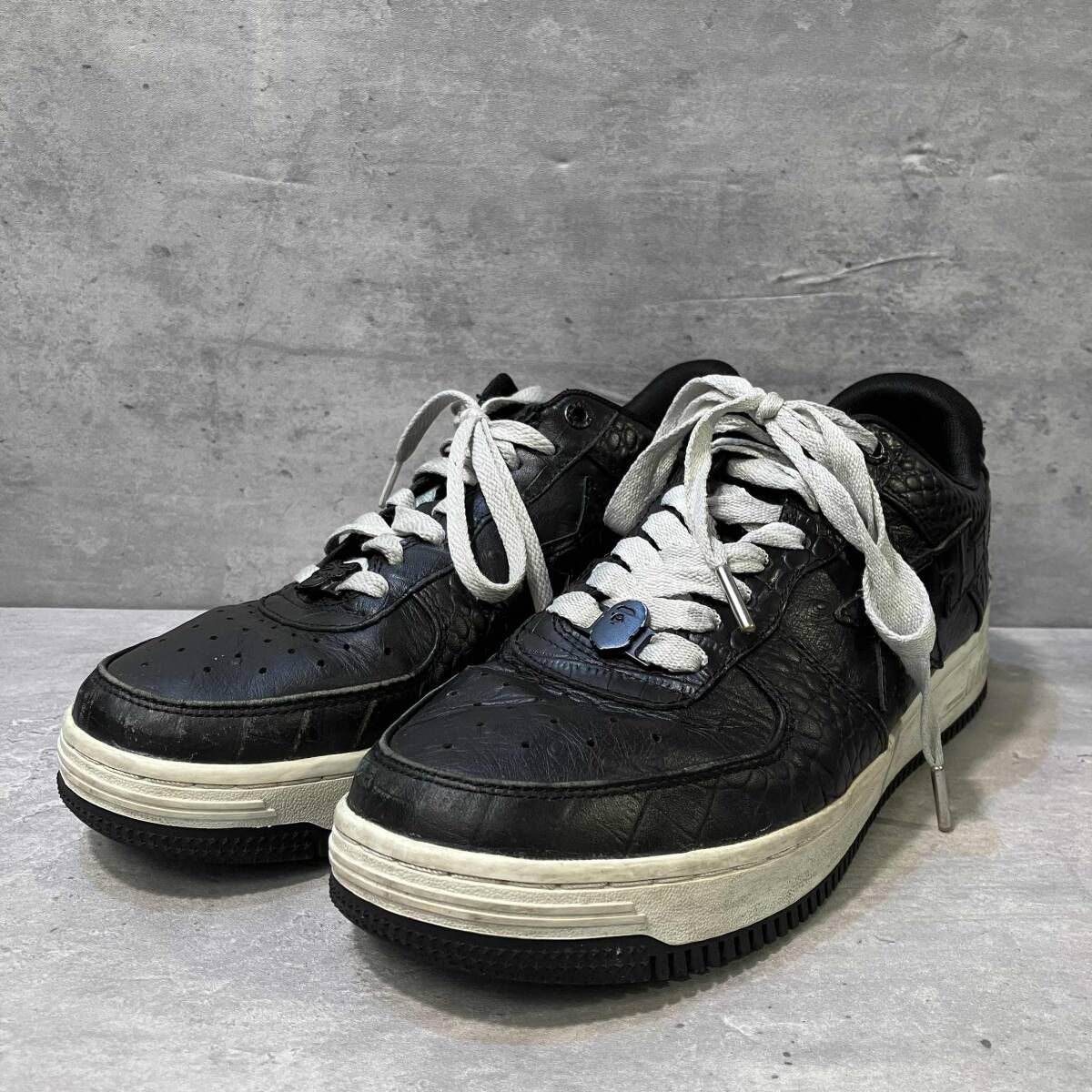 A BATHING APE × NEIGHBOR HOOD BAPESTA スニーカー ブラック ア 
