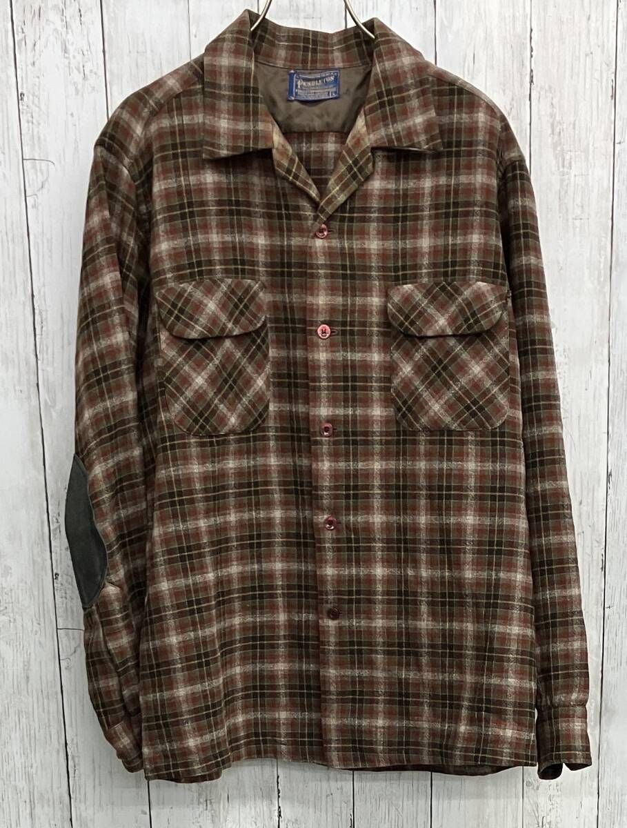 PENDLETON 長袖シャツ ペンドルトン 50s ボードシャツ チェック ウール