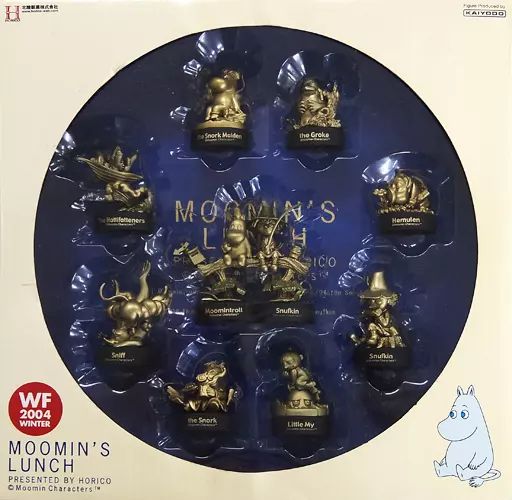 ペットボトルキャップ 全10種セット ゴールドVer. 「ムーミンズランチ 海洋堂 ムーミン ミニビネットフィギュアコレクション」 ワンダーフェスティバル2004冬限定