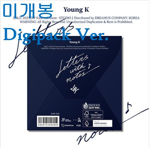 【新品未開封・まとめ売り】Young K Letters with notes ktown4u.com : Young K - [Letters with notes]