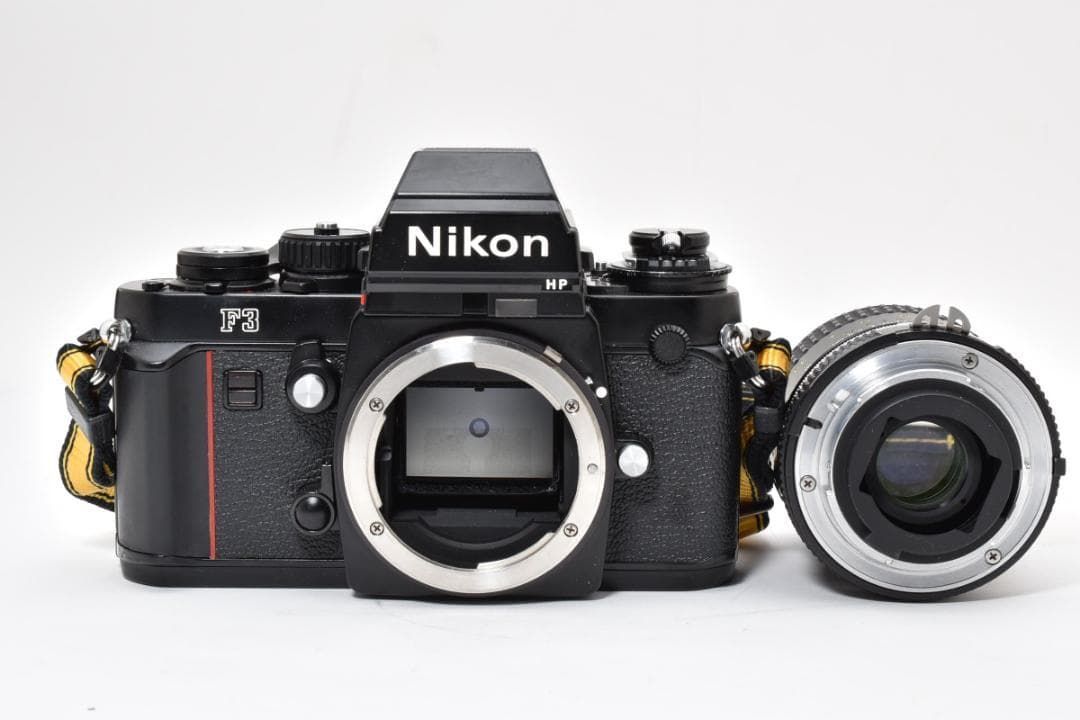 ☆極美品☆ニコン Nikon F3 HP 革レザーケース付き NIKKOR 55mm f2.8