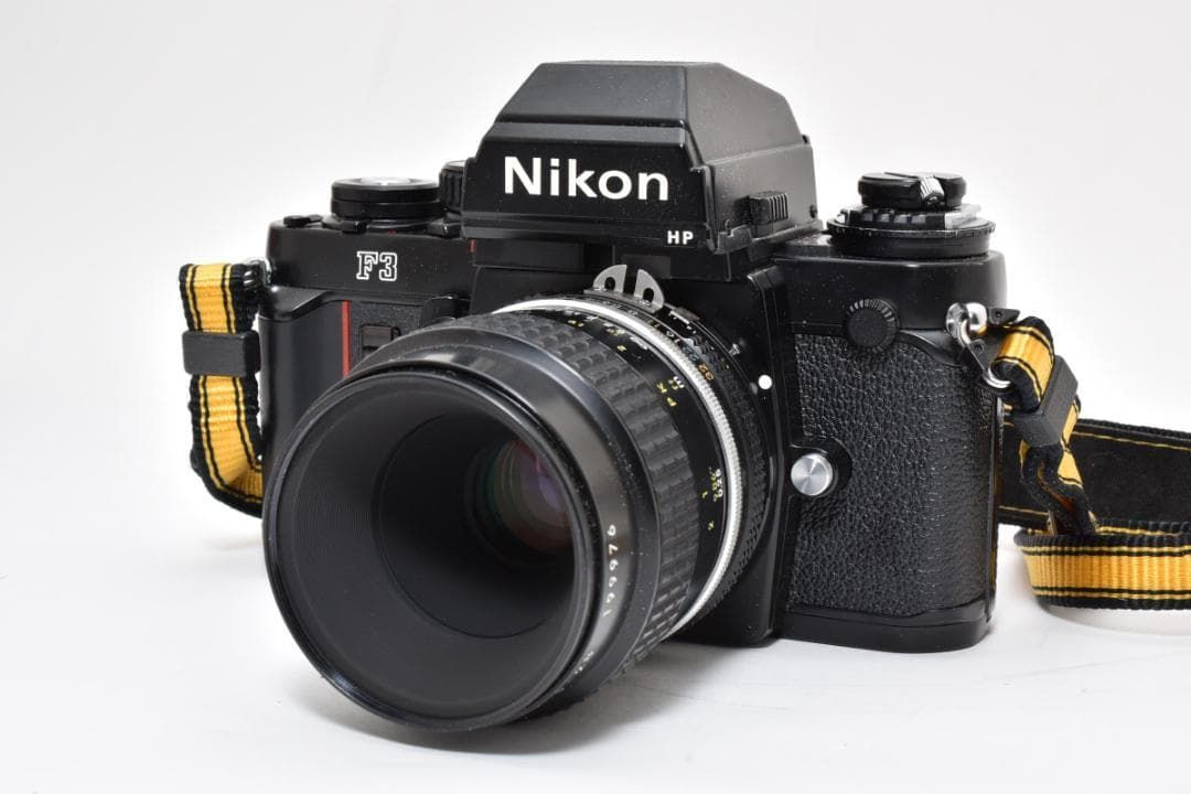 【美品 完動品】 ニコン Nikon F3 HP ☆極美品☆ニコン Nikon F3 HP 革レザーケース付き NIKKOR 55mm f2.8
