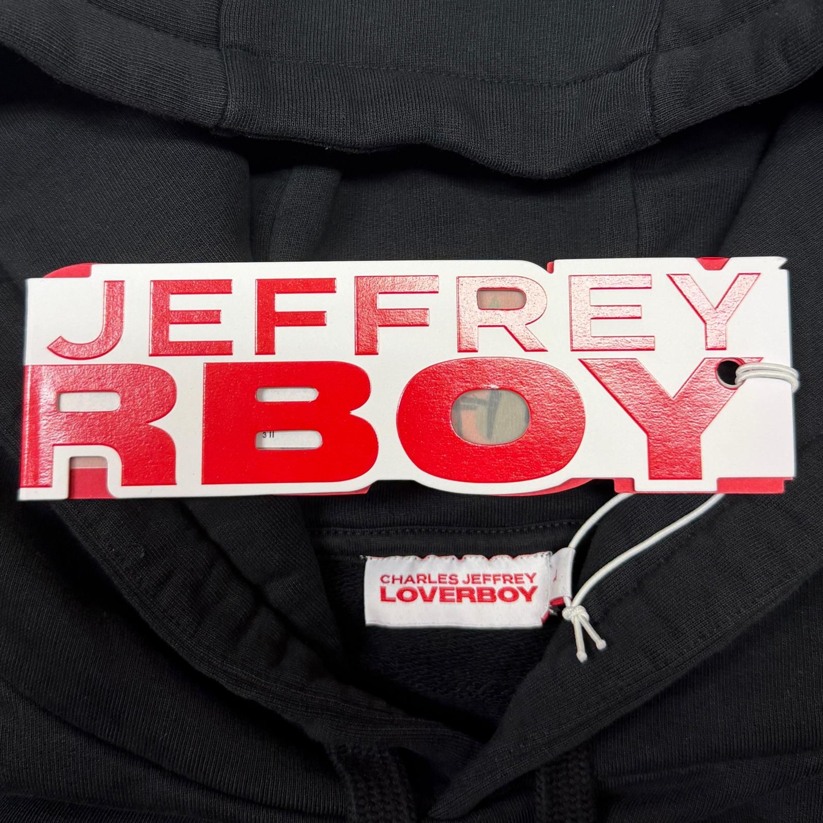 未使用 CHARLES JEFFREY LOVERBOY LOGO HOODY ロゴフーディー