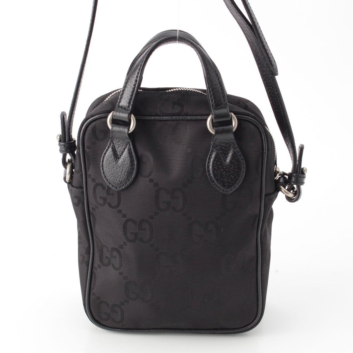 グッチ GGナイロン レザー オフザグリッド 2WAY ショルダーバッグ