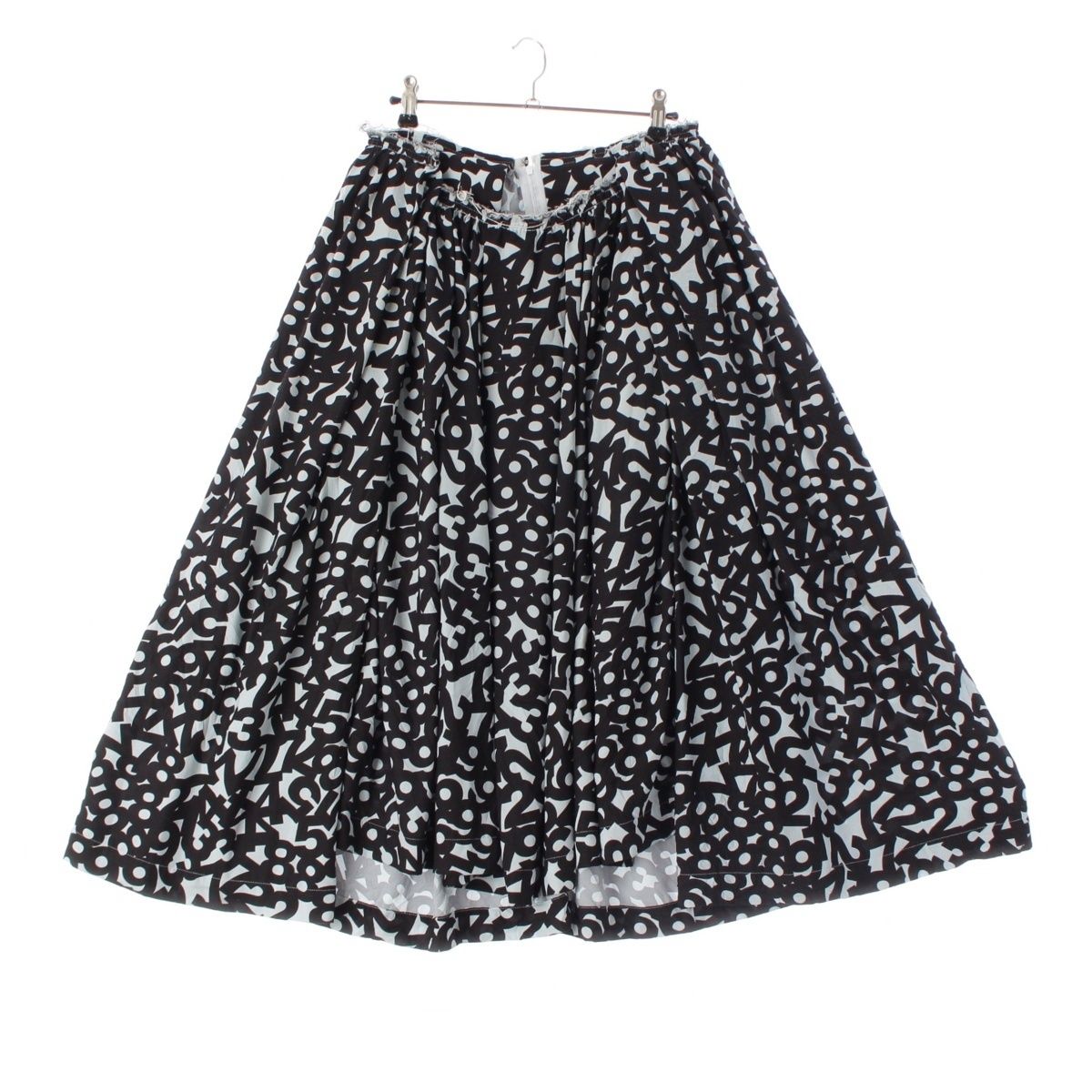 コムデギャルソン AD2018 ポリエステル 断ち切り 数字プリント