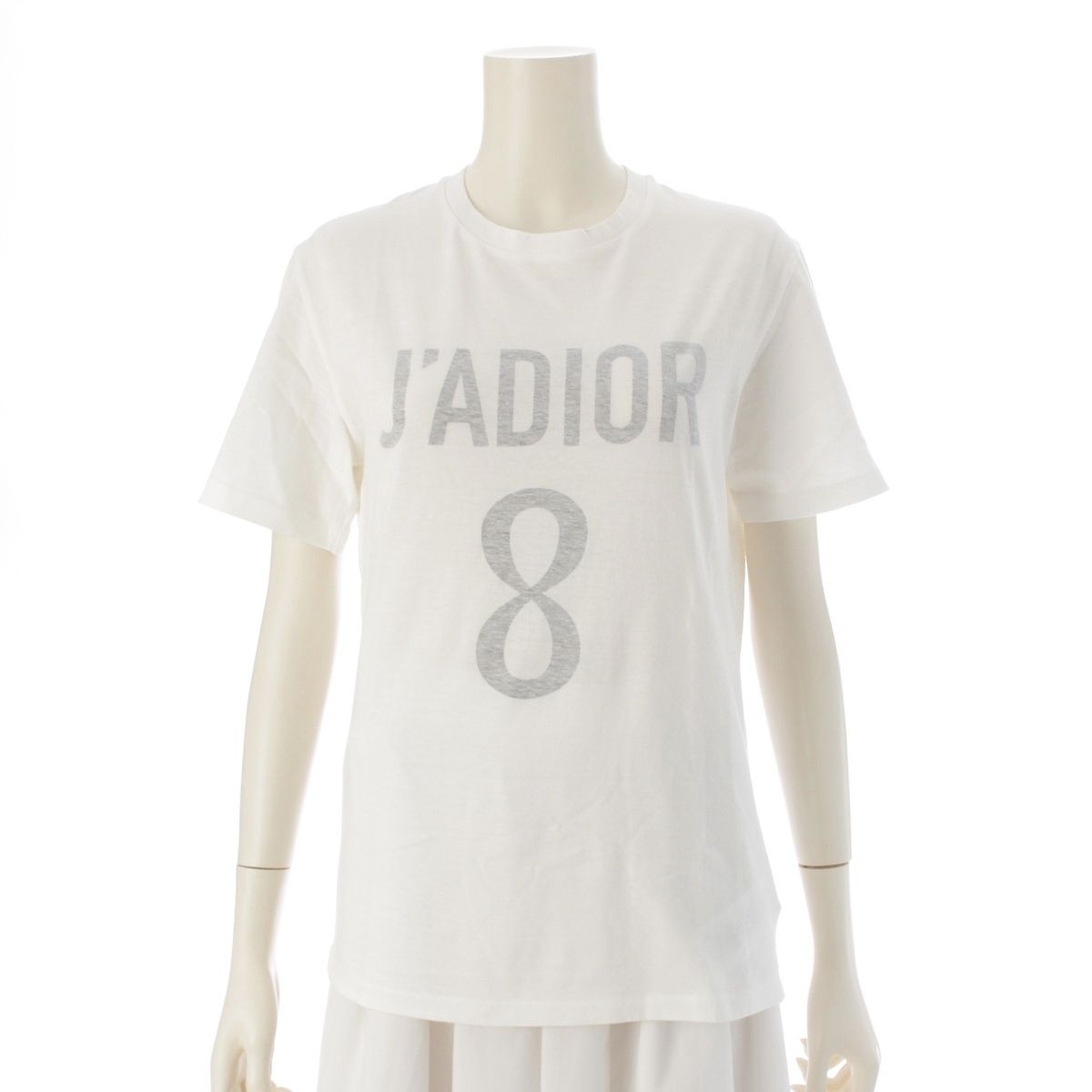クリスチャンディオール 2022 コットン J'ADIOR 8 ロゴ 半袖Tシャツ