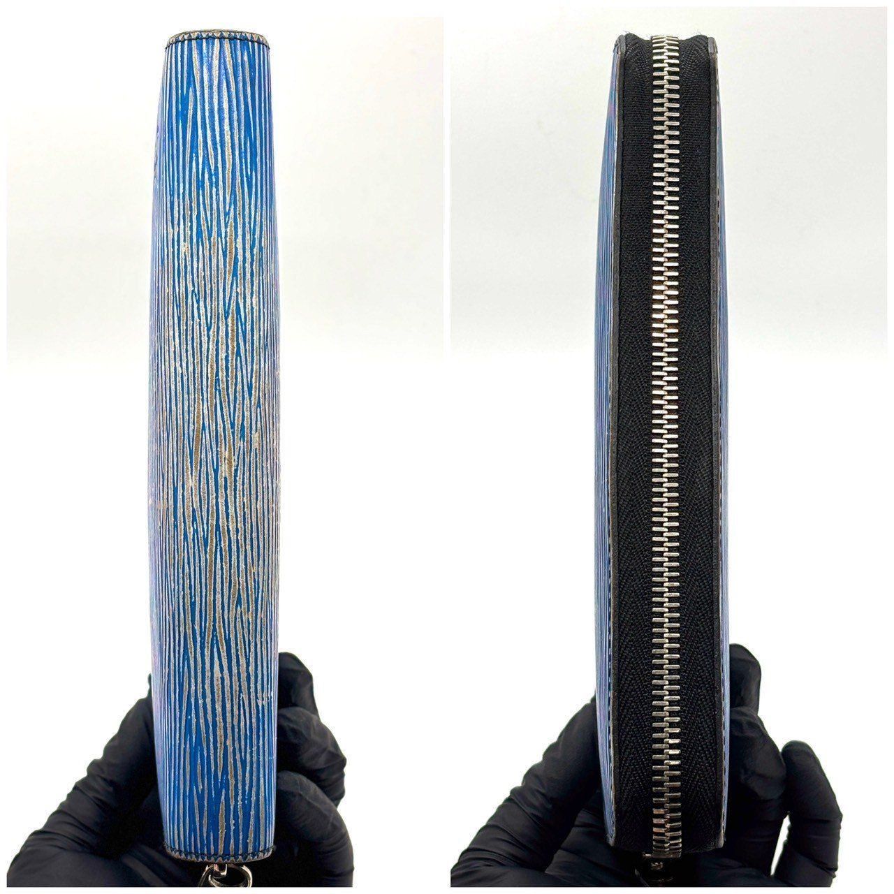 洒落感際立つ青革】 LOUIS VUITTON ルイヴィトン 長財布 エピ デニム