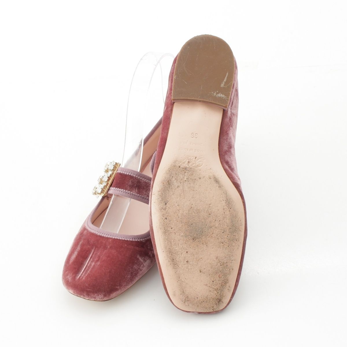 ロジェヴィヴィエ　36 クリア ロジェヴィヴィエ トレヴィヴィエ ベロア クリア ストラスバックル