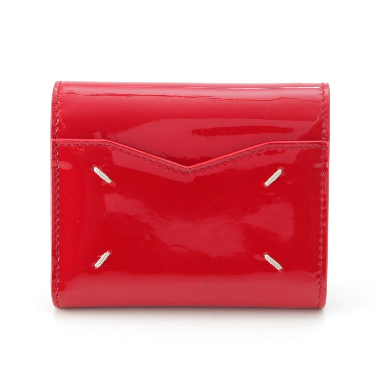 メゾンマルジェラ パテントレザー ⑪ スリーフォールド コンパクト