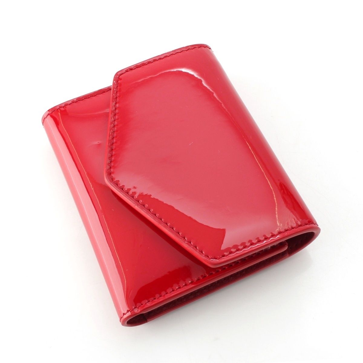 メゾンマルジェラ パテントレザー ⑪ スリーフォールド コンパクト