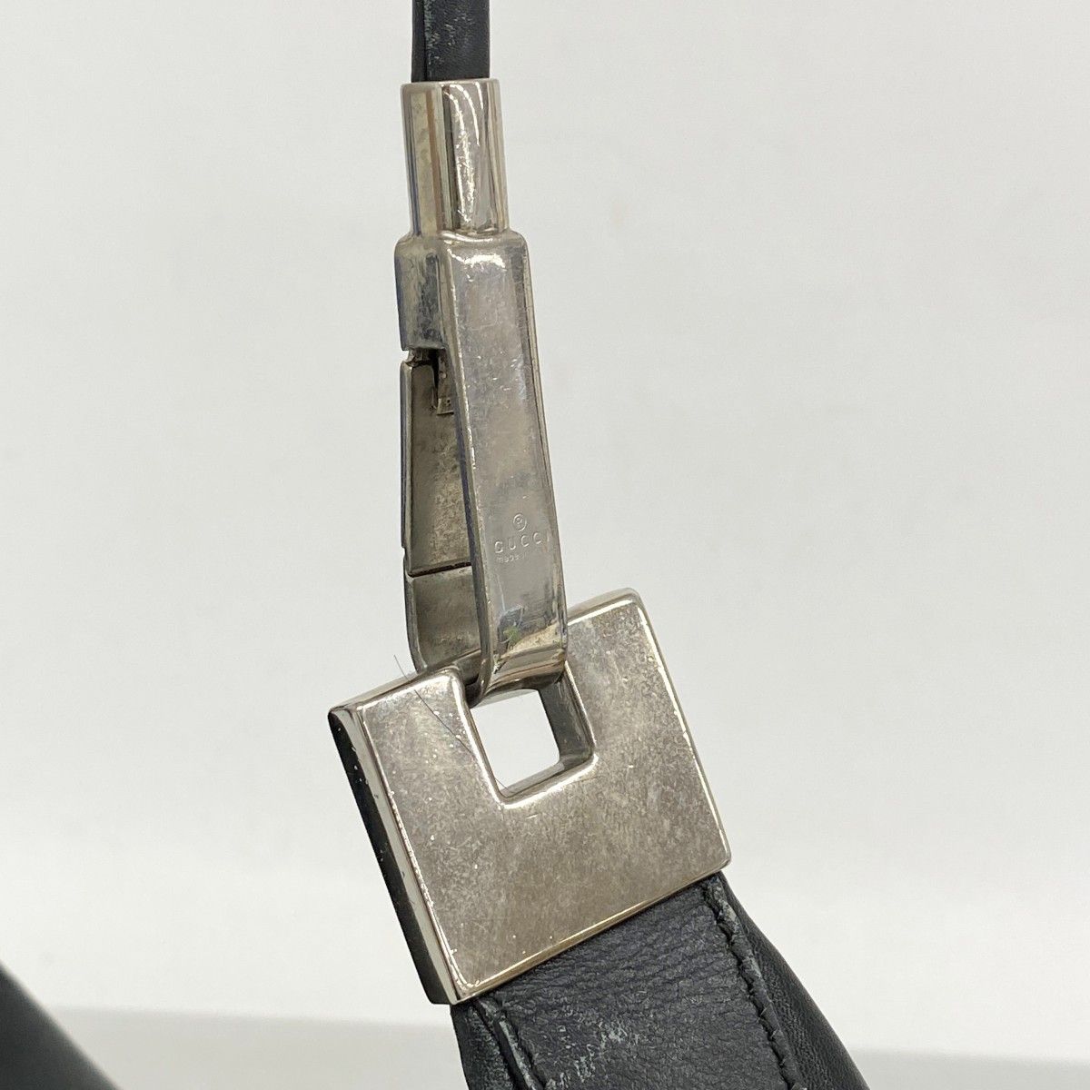 【5pb2745】グッチ ショルダーバッグ 001 3814 レザー ブラック シルバー金具【中古】レディース ☆SALE【5pb2745】グッチ ショルダーバッグ 001 3814 レザー ブラック