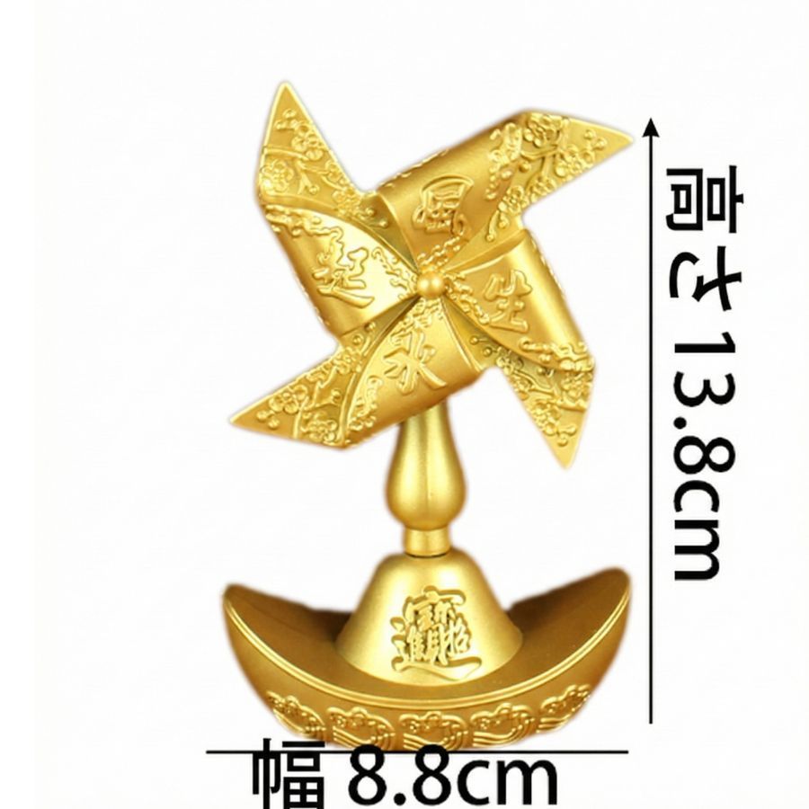 2626❣️ 幸運　サイ　置物　輸入品　ゴールド　風水 風水 金運祈願 幸福を呼ぶ りんご 金箔入り 置物 インテリア 風水金運
