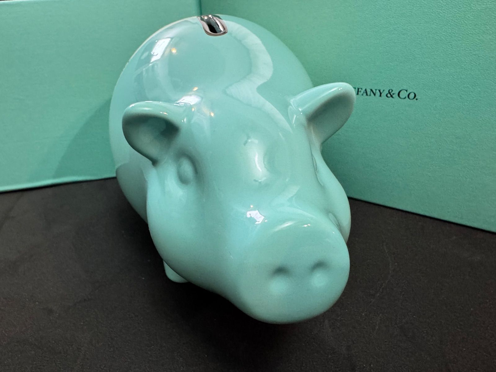 Tiffany&Co ティファニー　貯金箱 貯金箱 Tiffany&Co. ティファニー ピギーバンク 豚さん - メルカリ