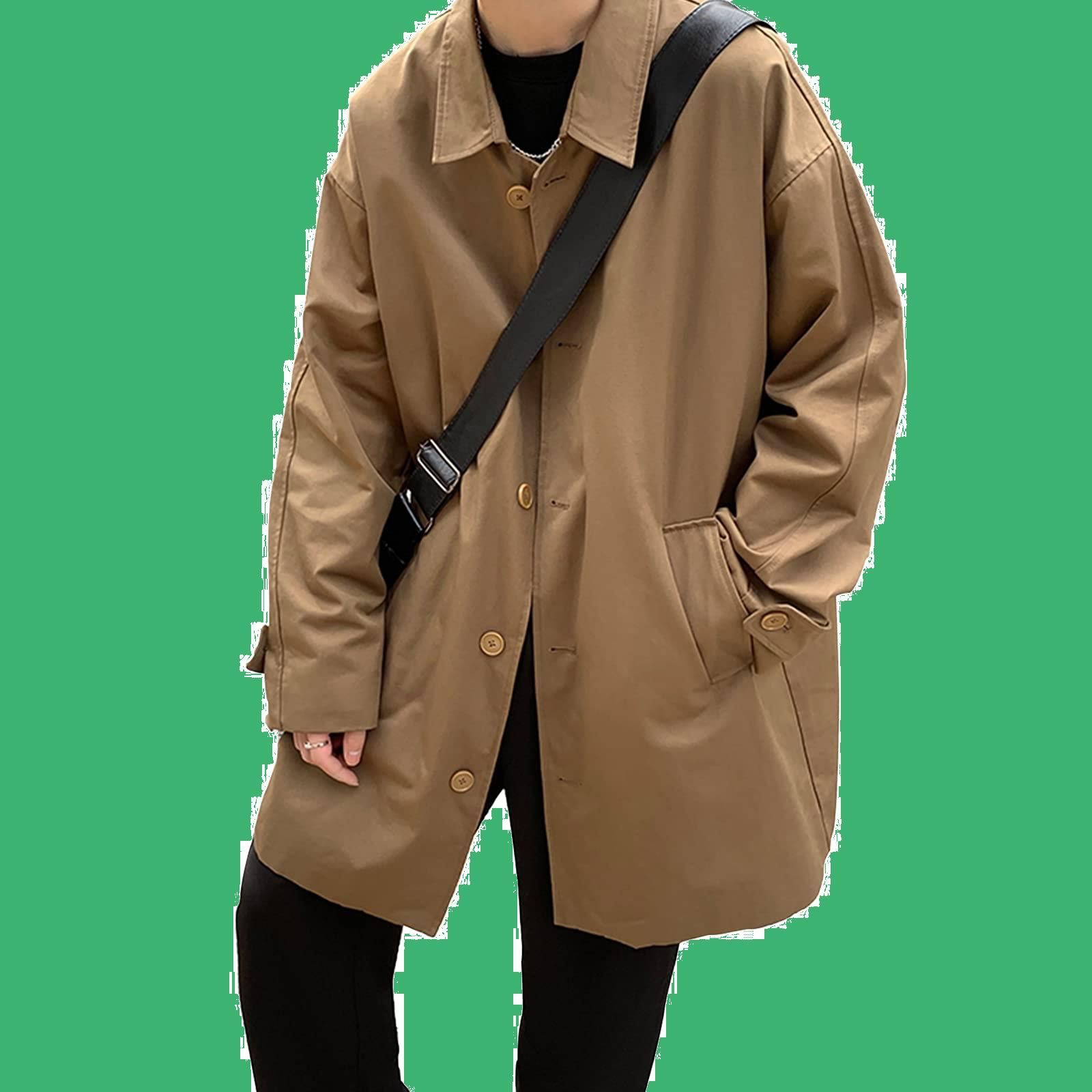 コート 薄手 防寒 秋冬 ロング丈 カジュアル スプリングコート