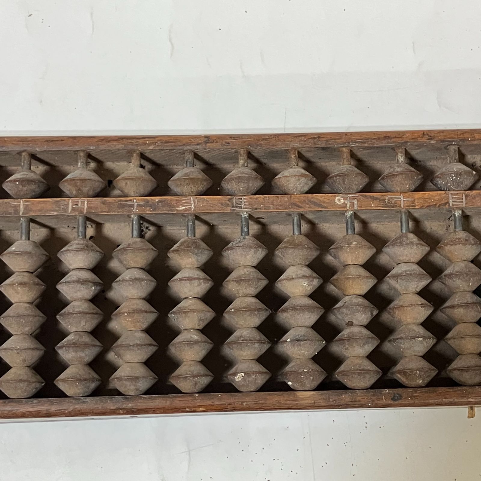 30299】そろばん 算盤 17桁 工芸品 昭和レトロ 木製 文房具計算機