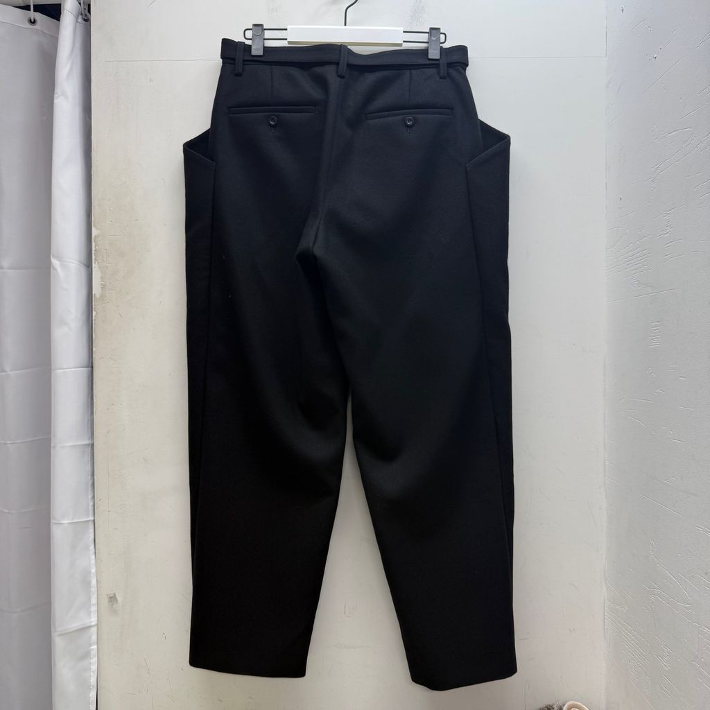 sacai サカイ 25AW Wool Melton Pants ワイドパンツ 25-03883M