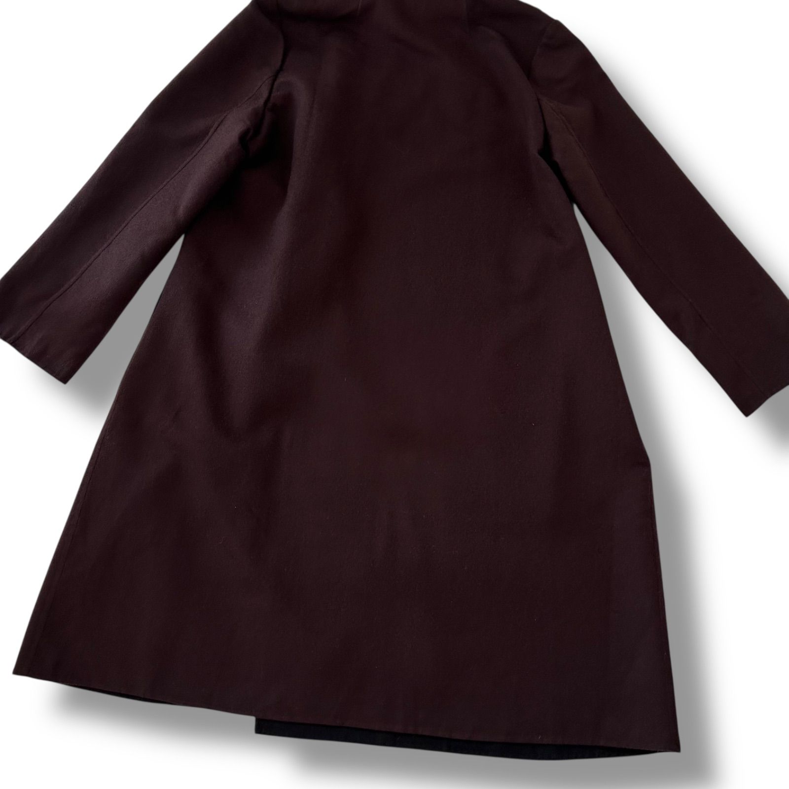 レリアン ロロピアーナ生地 カシミヤ100% リバーコート ダブルフェイス