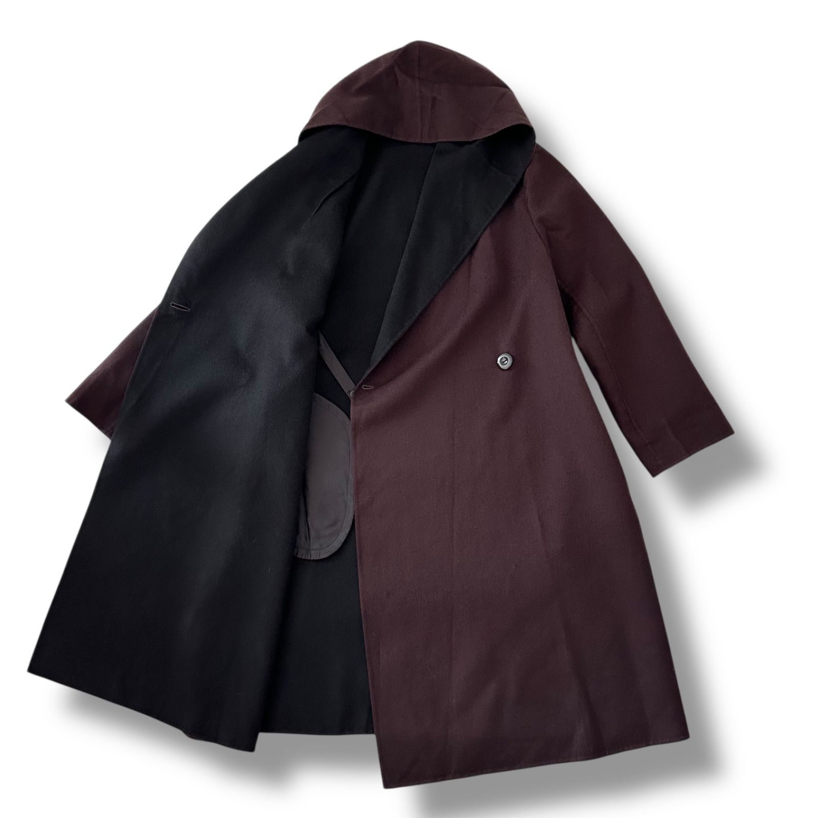 レリアン ロロピアーナ生地 カシミヤ100% リバーコート ダブルフェイス