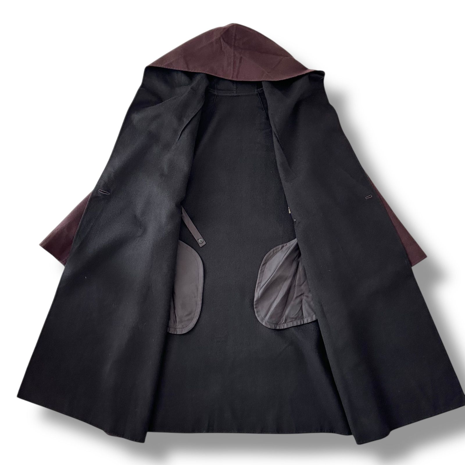 レリアン ロロピアーナ生地 カシミヤ100% リバーコート ダブルフェイス