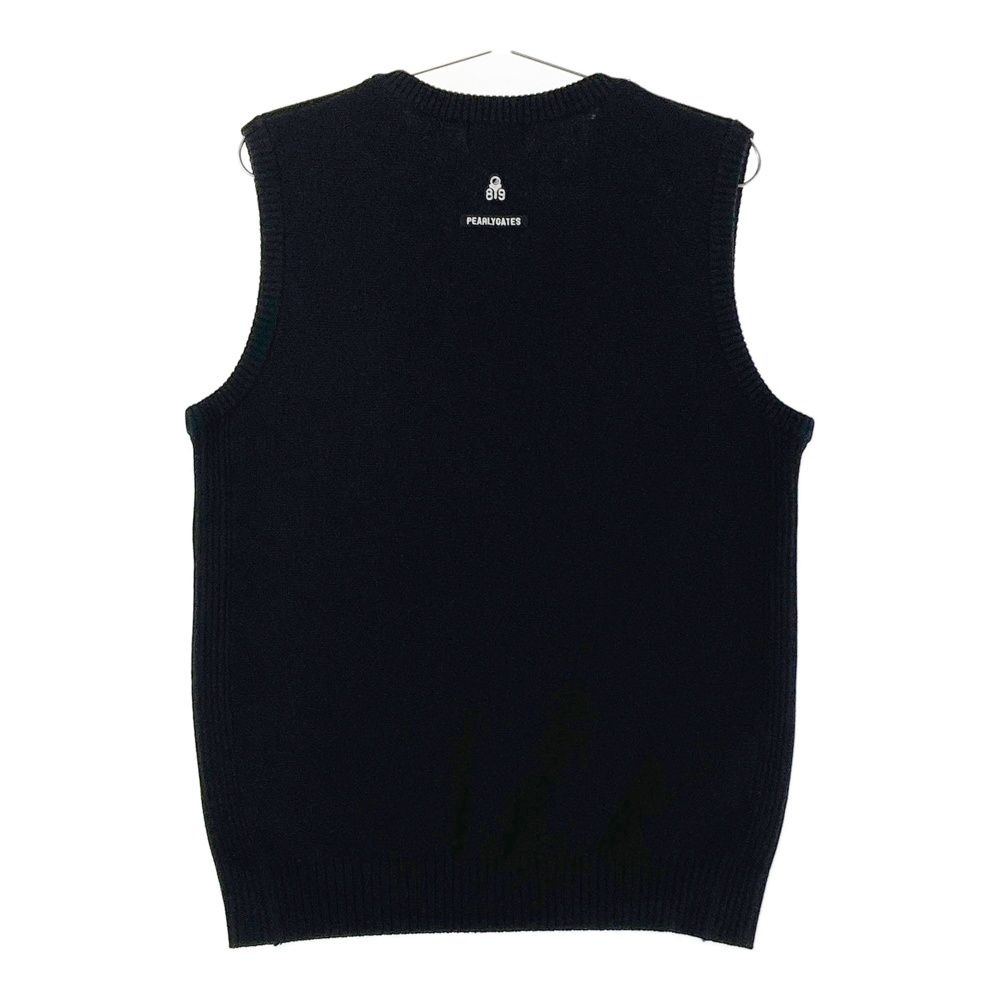 サイズ：4 PEARLY GATES パーリーゲイツ ワッペン付き ニットベスト