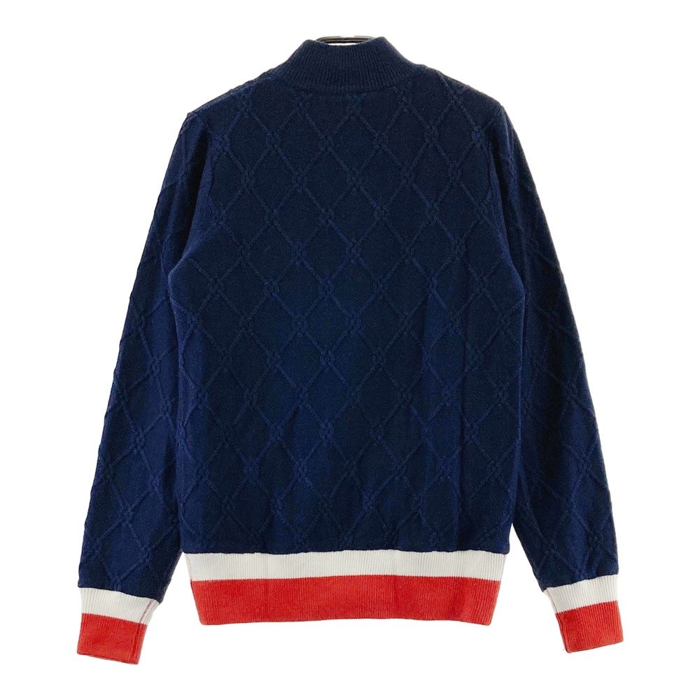 サイズ：L CALLAWAY キャロウェイ ジップ ニット ジャケット ネイビー