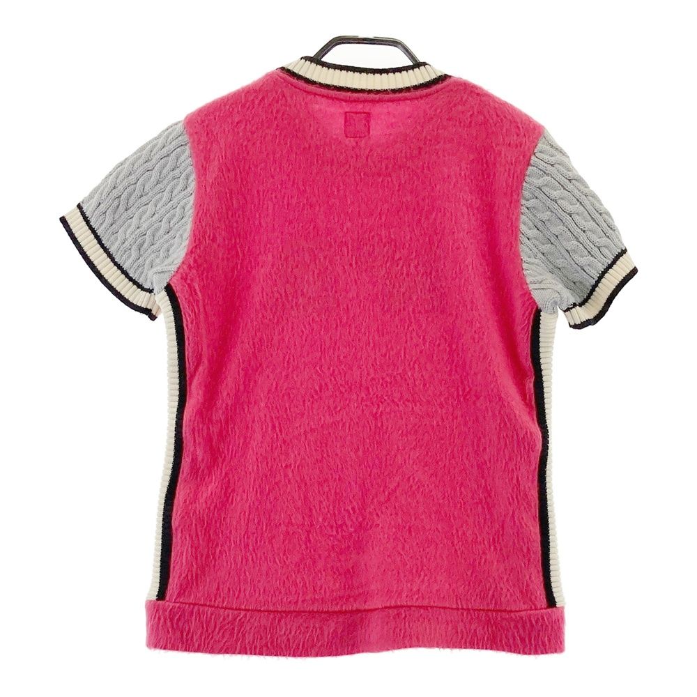 サイズ：38 ARCHIVIO アルチビオ 半袖ニットセーター 起毛 ピンク系