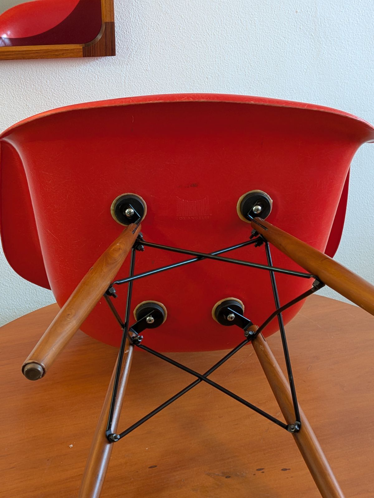 ヴィンテージ Modernica モダニカ アームシェルチェア レッド ドゥエル