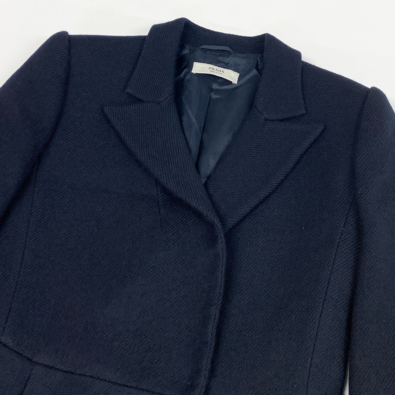 1L27 Vintage Prada ヴィンテージ プラダ Double Breasted Wool Coat